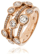 Cascade Ring 18ct Rose Gold 0.75ct