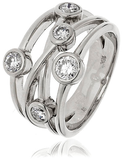 Cascade Ring 18ct White Gold 0.40ct 