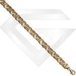 9ct Bali Cubic Zirconia Gold Chain / Bracelet (Gauge 1)
