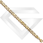 9ct UK Flat Byzantine Gold Chain / Bracelet (Gauge 2)