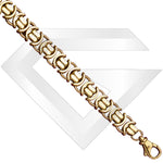 9ct UK Flat Byzantine Gold Chain / Bracelet (Gauge 5)