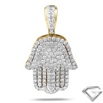 14K Yellow Gold 2.50ctw Diamond 'Hamza' Pendant