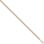 9ct Yellow Gold Italian Style Traditional Rope Chain (Hollow)