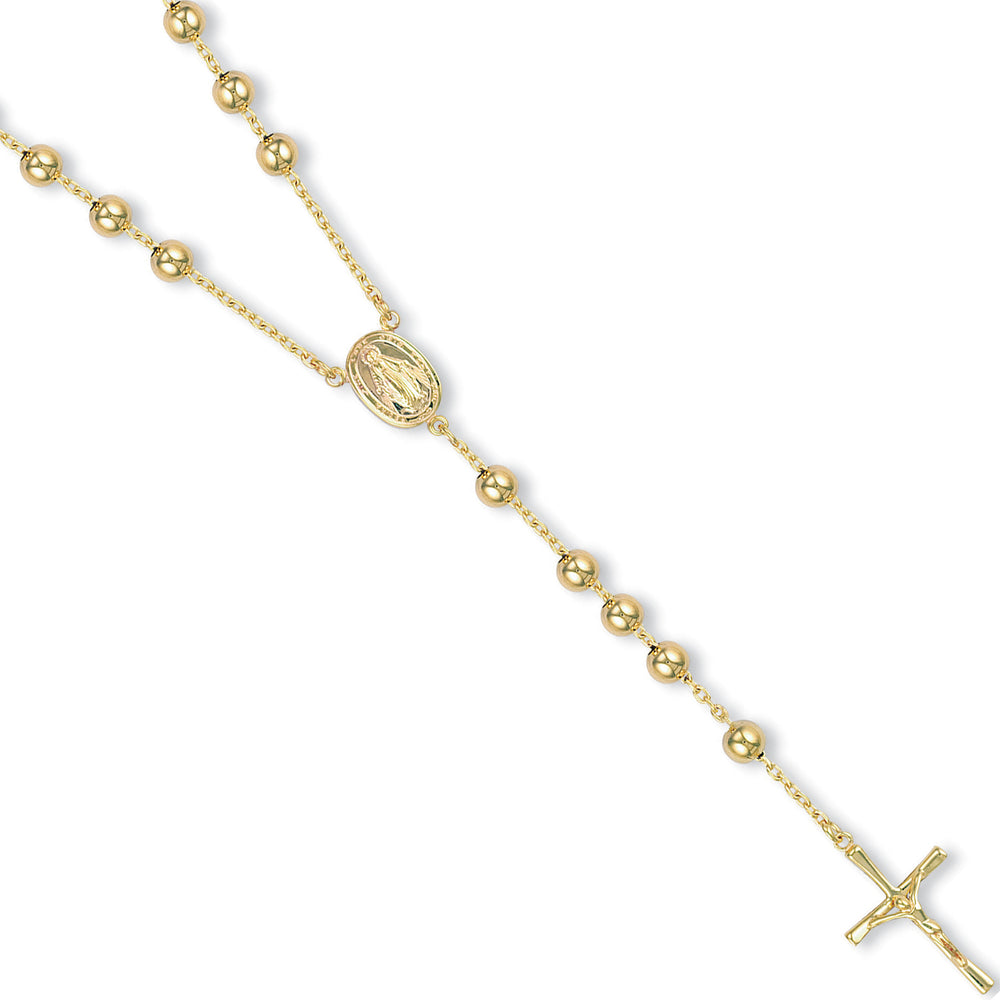 9ct Yellow Gold Rosary Beads (MEDIUM)