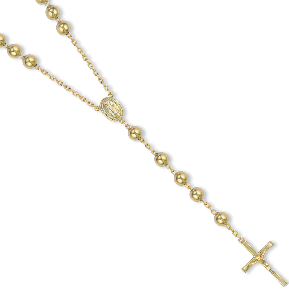 9ct Yellow Gold Rosary Beads (LARGE)