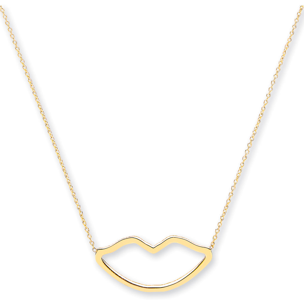 9ct Yellow Gold Rolo Chain With Lips, Adjustable Lengths
