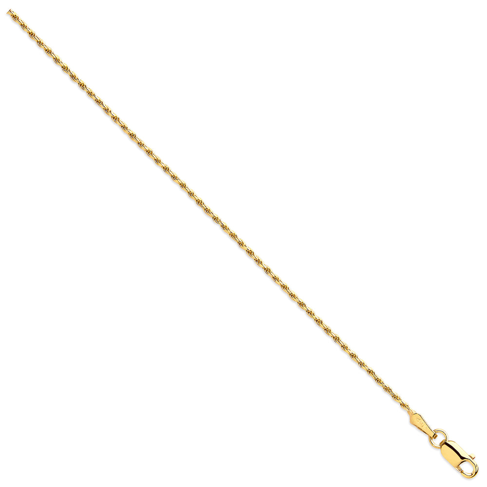 9ct Yellow Gold Italian Style Traditional Rope Chain