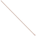 9ct Rose Gold Hollow Flat Link Oval Belcher Chain