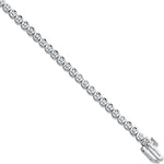 9ct White 0.55ct Diamond Tennis Bracelet