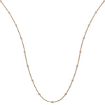 18ct Yellow Gold 1.00ct Rubover Diamond Chain (36in/91cm)