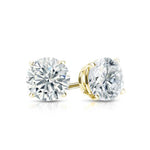 18ct Yellow Gold 0.25ct Claw Set Diamond Stud Earrings