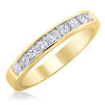 18ct Yellow Gold 0.50ctw Princess Cut Diamond Eternity Ring