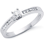 9ct White Gold 0.30ct Diamond Engagement Ring