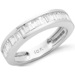 18ct White Gold 1.00ctw Baguette Cut Diamond Eternity Ring