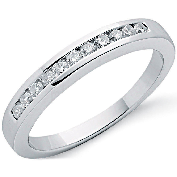 9ct White Gold 0.25ctw Diamond Eternity Ring