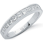 18ct White Gold 1.00ctw Princess Cut Diamond Eternity Ring