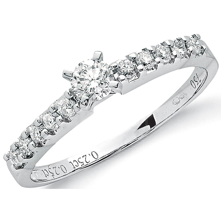18ct White Gold 0.50ct Diamond Engagement Ring
