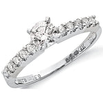 8ct White Gold 0.75ct Diamond Engagement Ring