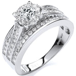 18ct White Gold 1.00ct Diamond Dress Ring