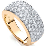 18ct Yellow Gold 1.60ctw Diamond Bombay Ring