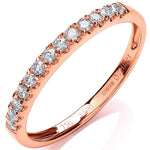 18ct Rose Gold 0.20ctwHalf Eternity Ring