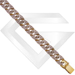 9ct Fiji Cubic Zirconia Gold Chain / Bracelet (Gauge 3)