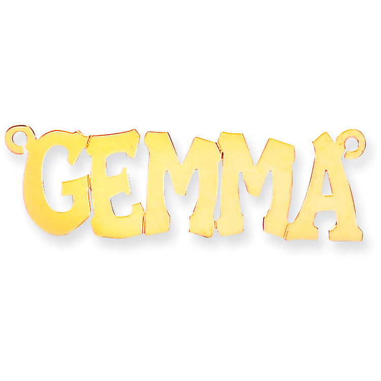 9ct Gold Large Hip Hop Style Name Necklace