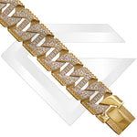 9ct Larnaca Cubic Zirconia Gold Chain / Bracelet (Gauge 7)