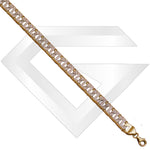 9ct Larnaca Cubic Zirconia Gold Chain / Bracelet (Gauge 1)