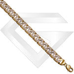 9ct Larnaca Cubic Zirconia Gold Chain / Bracelet (Gauge 2)