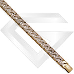 9ct Larnaca Cubic Zirconia Gold Chain / Bracelet (Gauge 3)