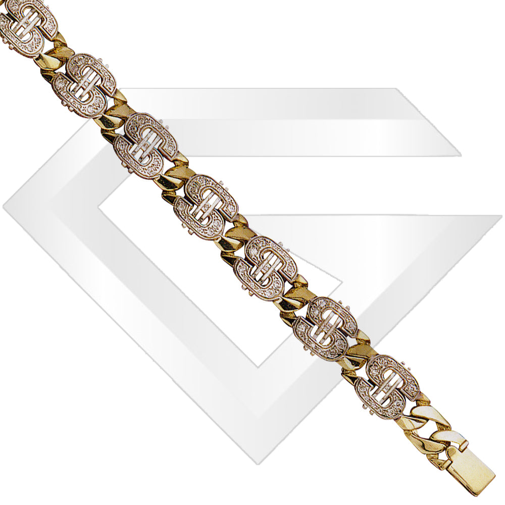 9ct Las Vegas Cubic Zirconia Chain / Bracelet (Gauge 2)