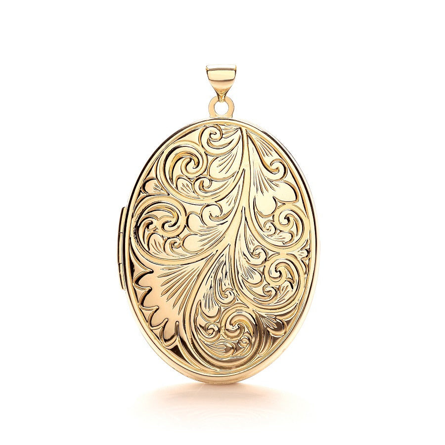 9ct Yellow Gold Oval Locket