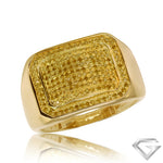 10KT Gents Diamond Mens Ring (Yellow Diamond) 0.50ct