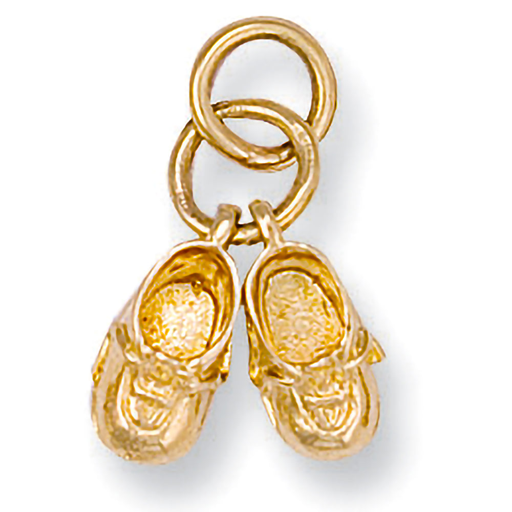 9ct Yellow Gold Baby Shoe Pendant