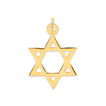9ct Yellow Gold Star of David Pendant