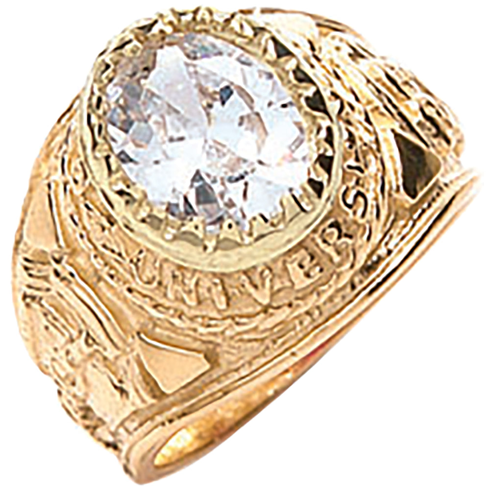 9ct Yellow Gold White Baby Collage Ring