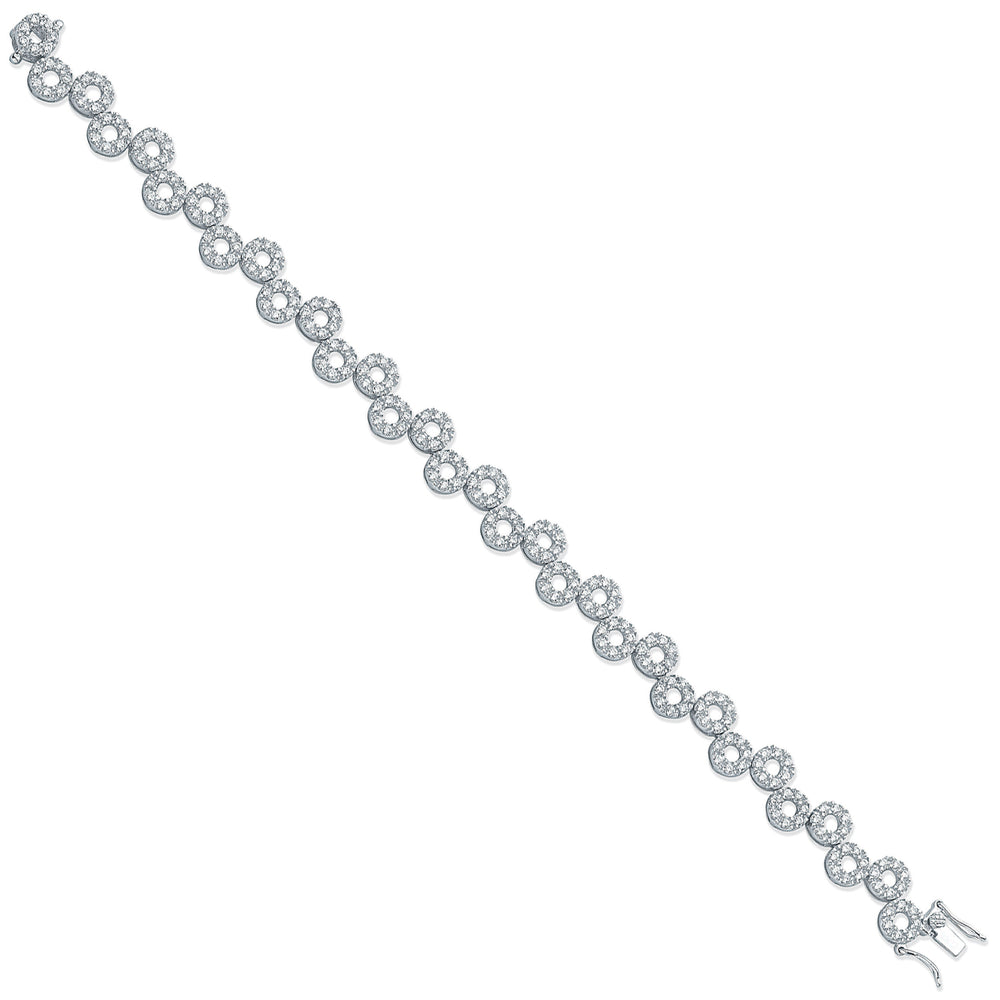 Sliver Fancy Cubic Zirconia Bracelet