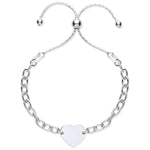 Silver Heart Friendship Bracelet