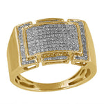 10KT Gents Micro Pave Diamond Ring 0.50ct