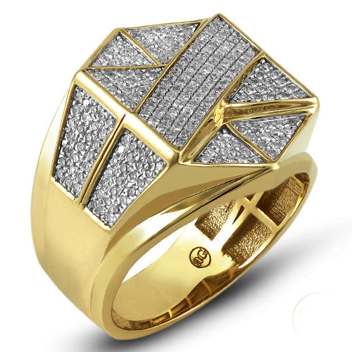 10KT Gents Diamond Ring 0.75ct