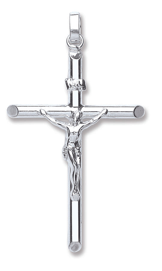 Silver Tubed Crucifix