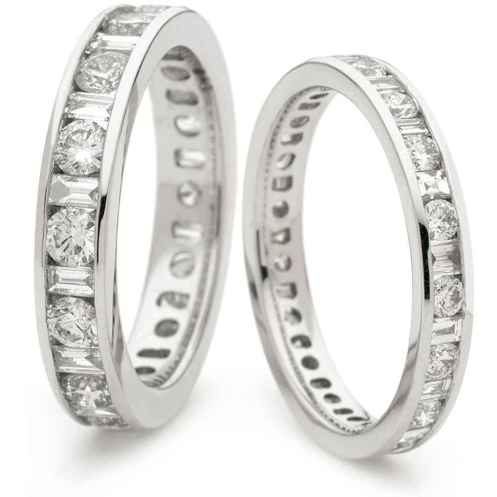 Round & Baguette Eternity Ring 1.05ct