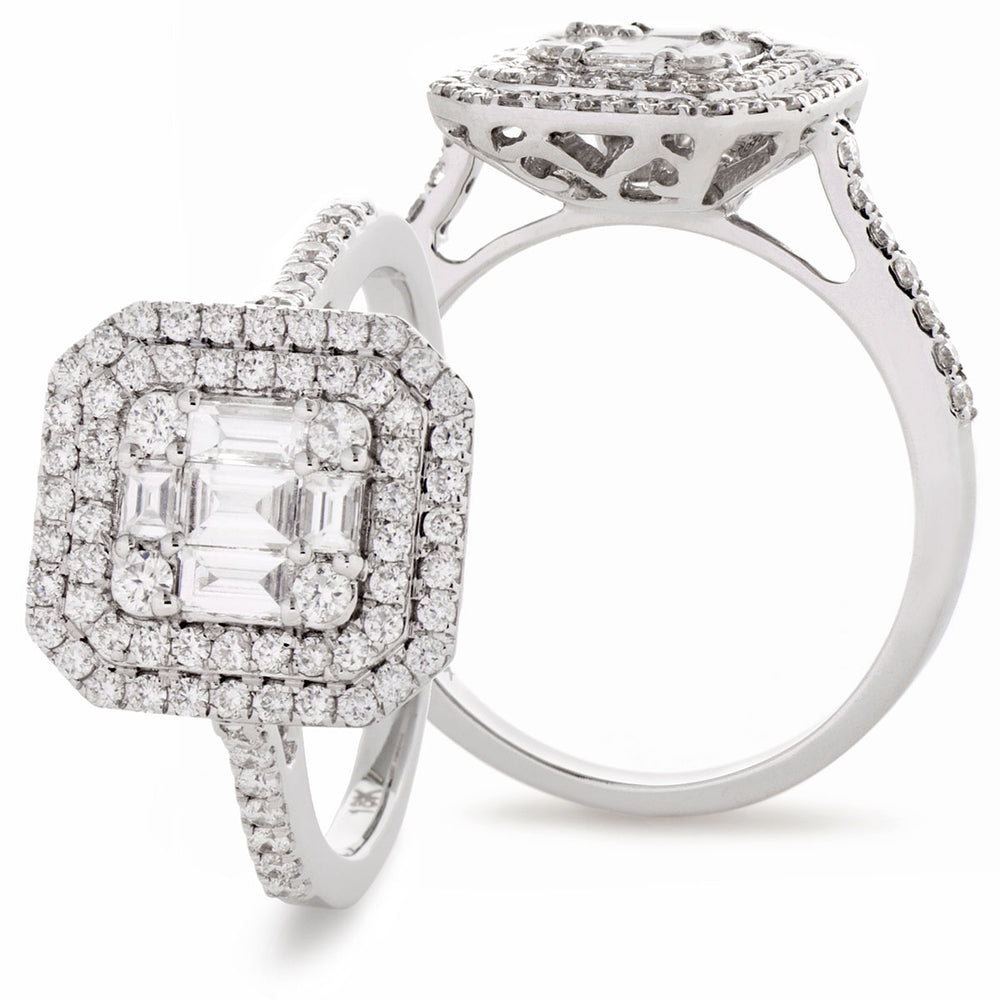 Fancy Cluster Ring 0.90ct