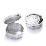 Silver Trinket (Pill) Octagon Design Box