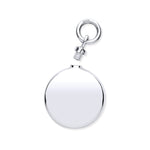 Silver Perfume/Ashes Round Holder Pendant