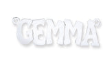 Silver Large Hip Hop Style Name Necklace