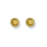 9ct Yellow Gold D/C Studs