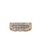 Diamond feceted Ring