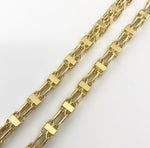 9ct 6.5mm Italian Cage Style Chain / Bracelet (Solid)